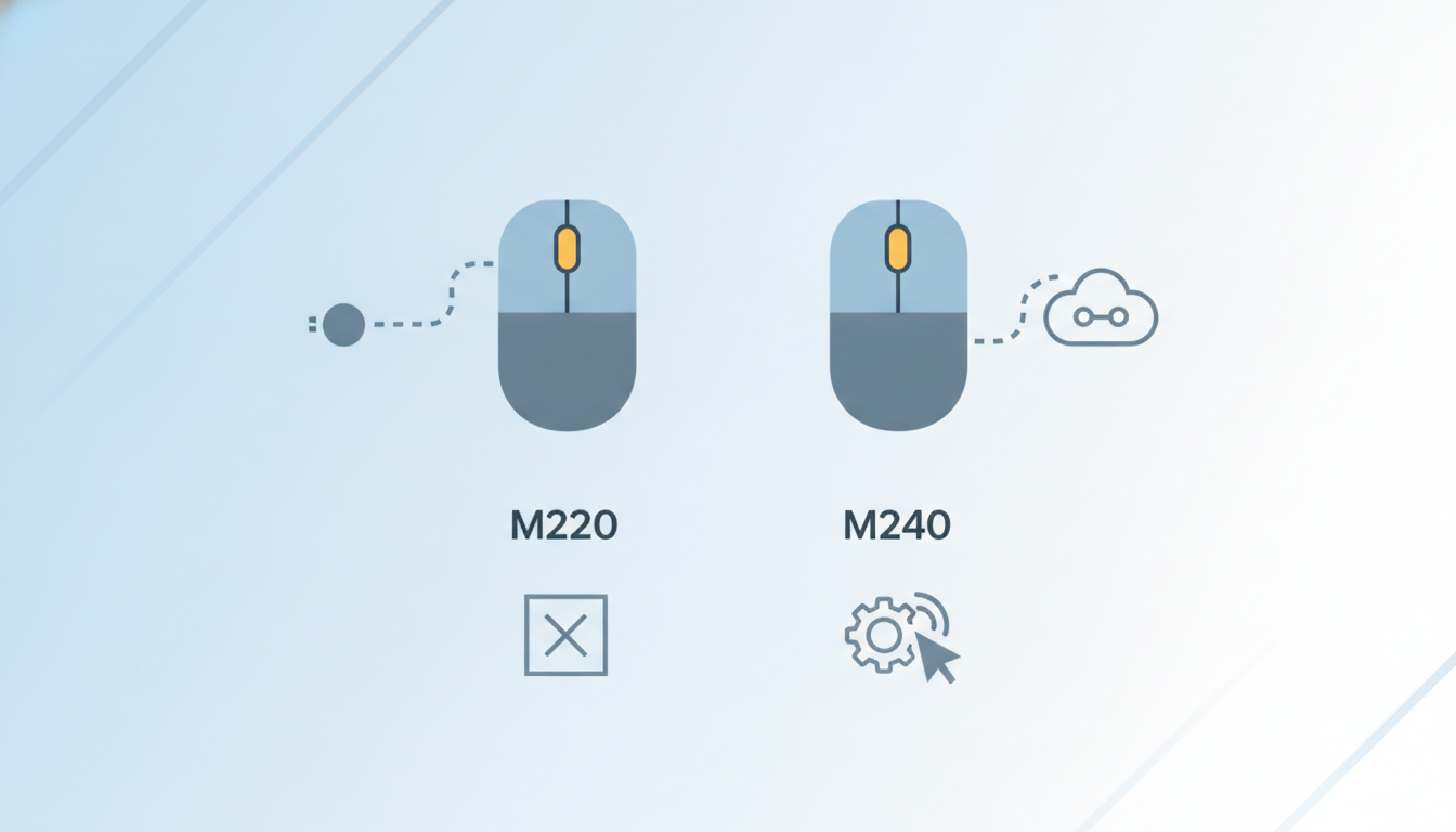 M220とM240の違いは接続方式とソフトウェア対応